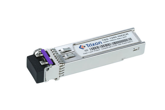 TSS-1280-55DCR 622M SFP 80km Transceptor para SDH STM-4/SONET OC-12 1550nm-DFB Duplex LC -5 °C ~ +70 °C