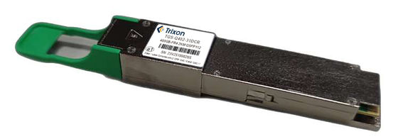 Transceptor óptico láser Clase 1 de 800G con velocidad de datos de 800 Gbps y relación de supresión de modo lateral de 30 dB