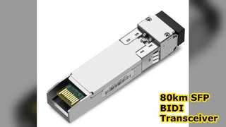 Transceptor BIDI SFP+ de 80 km de largo alcance de 10,3 Gbps